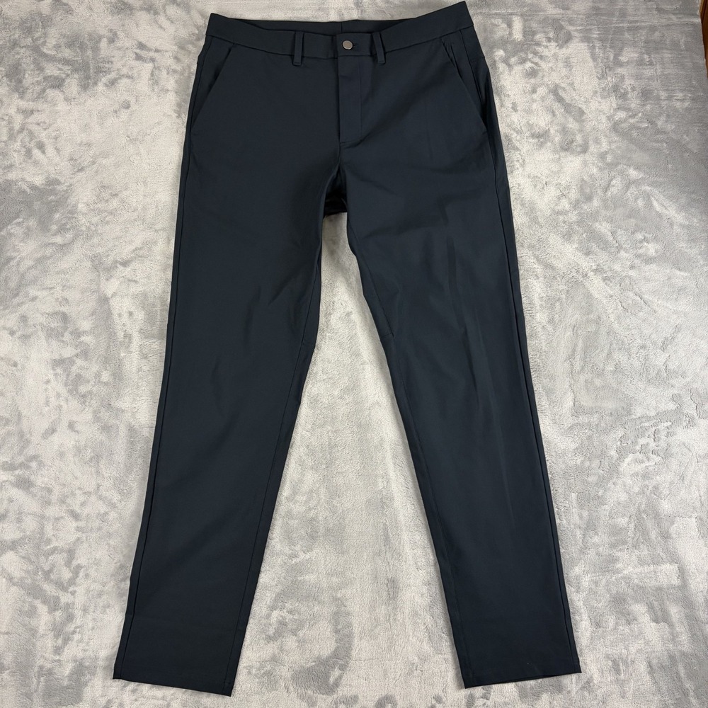 CRZ YOGA Mens Golf Pants 34x32 Black Stretch Performance Trousers